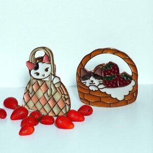 ❤️ 5/$18 - kitty cats pins set